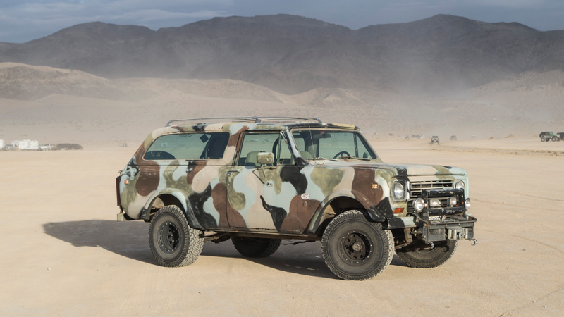The Scout on its one and only big adventure this year: the 2017 King Of The Hammers event in Johnson Valley.